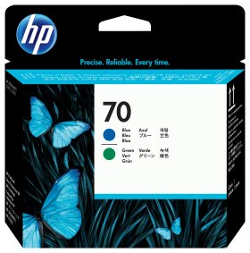 Cabezal impresion hp 70 c9408a azul y verde z2100 - z3100 - z3200
