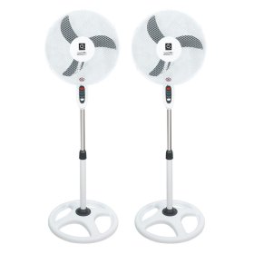 Ventilador de pie thulos et - f16sfv2 - pack 2 40cm - regulable hasta 1.3m - 45w