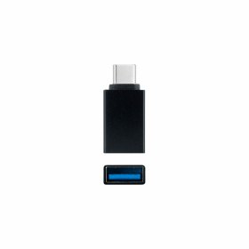 Adaptador usb a a usb c nanocable negro - hembra - macho