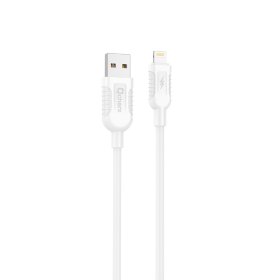 Cable qcharx athens usb a lightning 3a - 1 m - pvc blanco