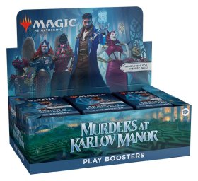 Caja de sobres magic the gathering play booster murders at karlov manor inglés