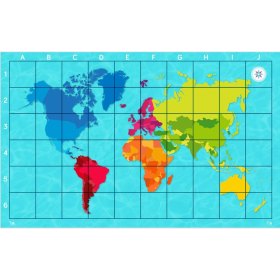 Tapete mapa mundi tilk bee - bot - blue - bot