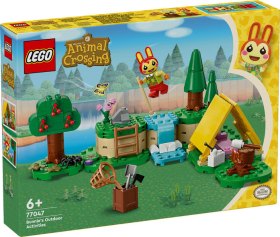 Lego animal crossing actividads al aire libre con coni