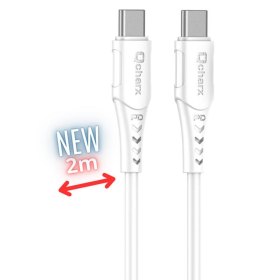Cable qcharx sofia usb tipo c - 2m - pvc blanco