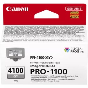 Cartucho canon pfi - 4100gy gris