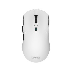 Mouse raton coolbox w03 ultraligero blanco 10000 dpi gaming inalambrico rf+bt