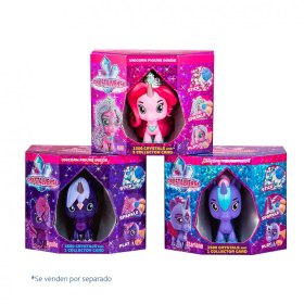 Figura unicornio crystalverse classic 1 unidad aleatoria