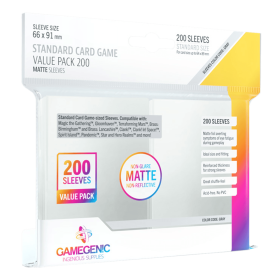 Fundas de cartas gamegenic matte standard card game value pack 200 unidades