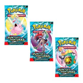 Pokemon tcg escarlata y púrpura juntos de aventuras sobre suelto